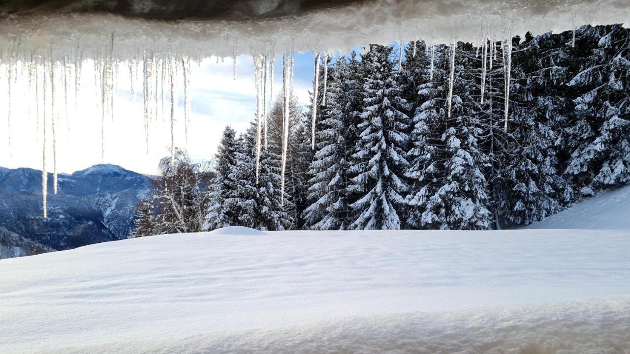 Chalet Chapeau Rar Castel Condino Exteriör bild