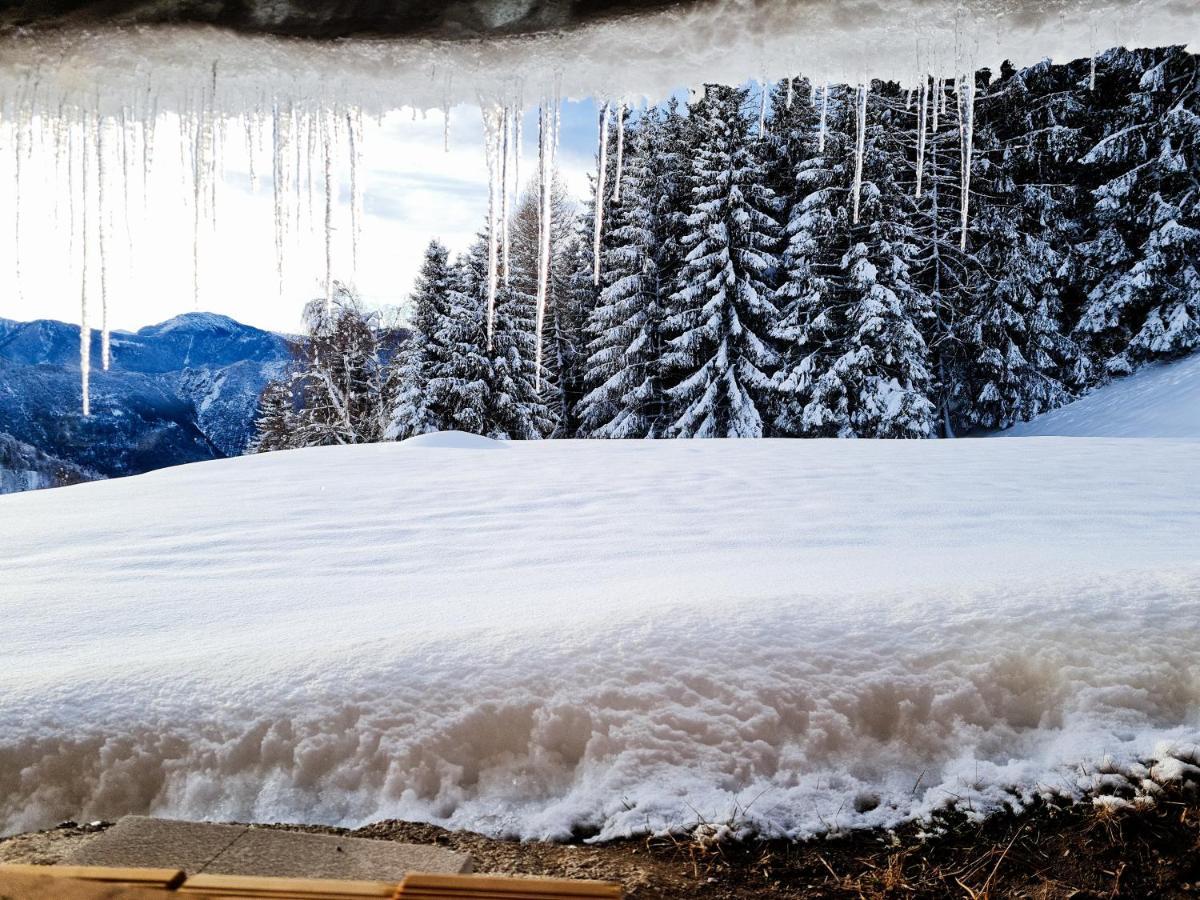 Chalet Chapeau Rar Castel Condino Exteriör bild